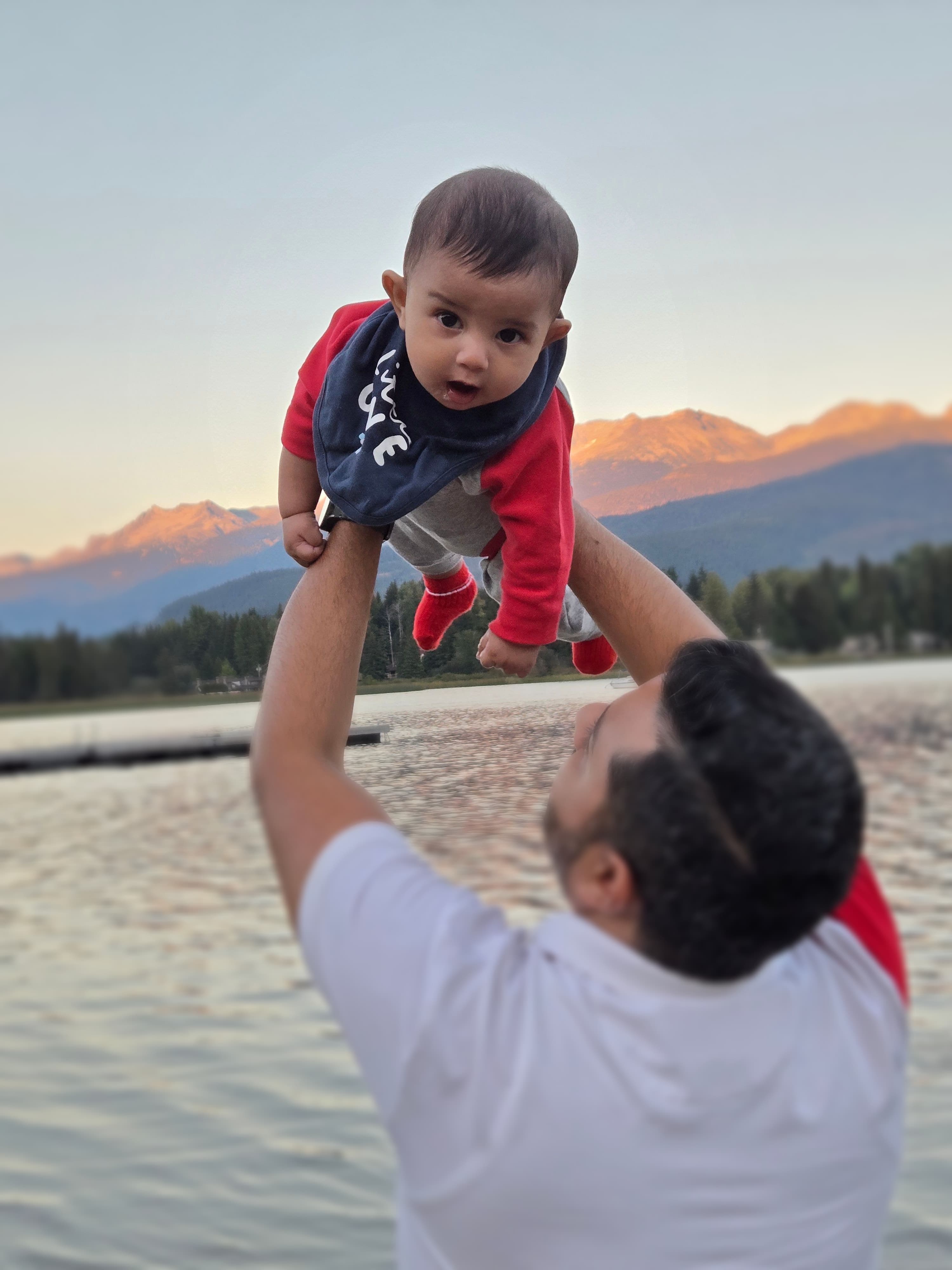 Salahaddin held up to the sky